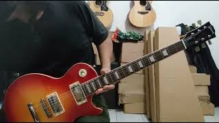 Gitar elektrik GIBSON LES PAUL STANDARD China warna Cherry Sunbrust rock metal jazz punk dangdut