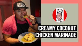 Creamy coconut chicken marinade | How to make coconut milk chicken bites.
