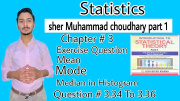solved exercise question | statistics | chapter 3 | Question 3.34 to 3.36