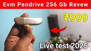 Evm Pen drive 256GB Revew 2025 | Best Pendrive Under 1000 for android | USB 3.0, USB 3.2, Type C