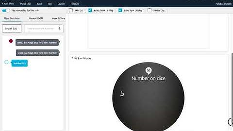 Magic Dice Alexa Skill for Amazon Alexa Skills Challenge hackathon, demo