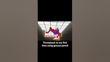 I animated spider-man in blender #blender #animation #b3d #spiderman #greasepencil