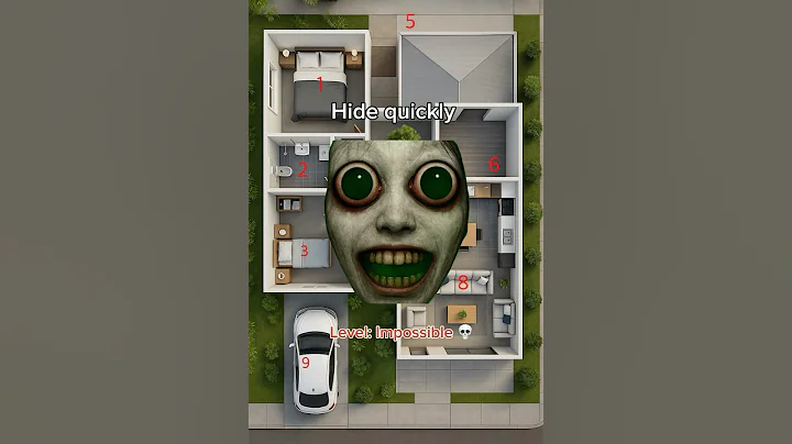 Choose a place to hide. Survive until the end. #hideandseek #survive #horror #game thumbnail