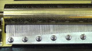 Antique Mandolin Cylinder Music Box By Pvf, C. 1875