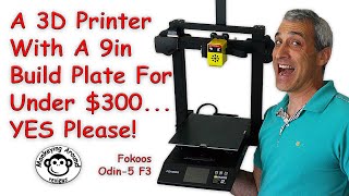 3D Print With PLA ABS &amp; PETG On A Super Sized Build Plate, Fokoos Odin-5 F3 review