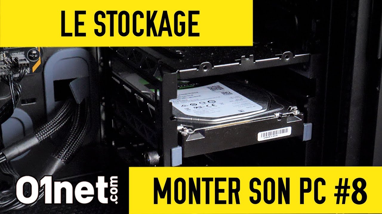 Installer les disques durs et le SSD - MONTER SON PC #8 