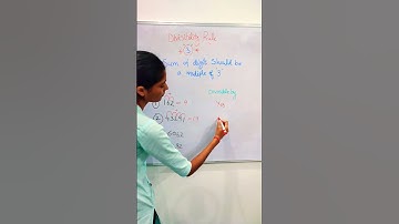 3 ka Divisibility Rule|| #shorts #playwithmath