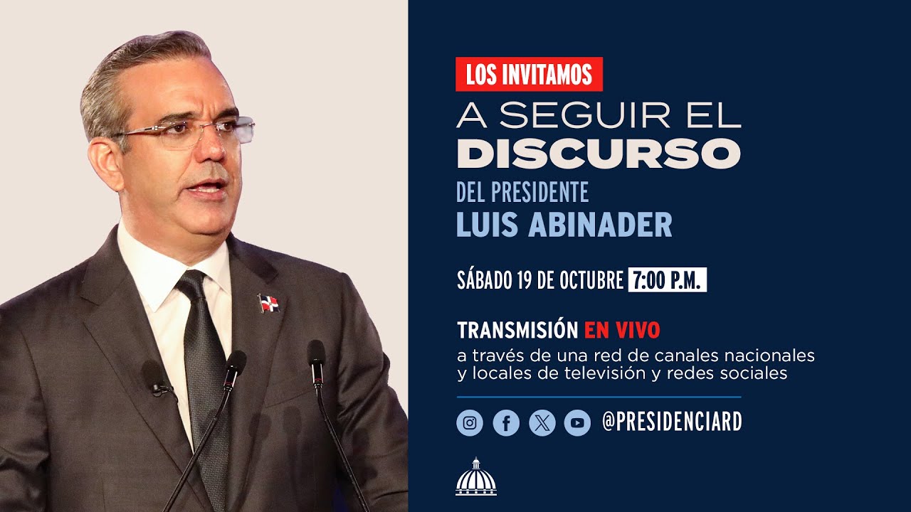 Discurso del Presidente Luis Abinader.