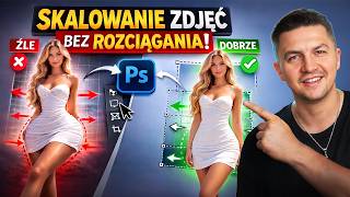 Jak rozciągnąć zdjęcie BEZ deformacji? | Photoshop 2026 Content-Aware Scale