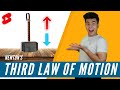Newtons third law of motion  class 9 cbse physics  science in a minute  shorts