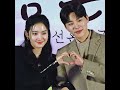 Park Juhyun with Kim Wooseok at The Forbidden Marriage press con