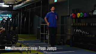 Linear Alternating Pogo Jumps