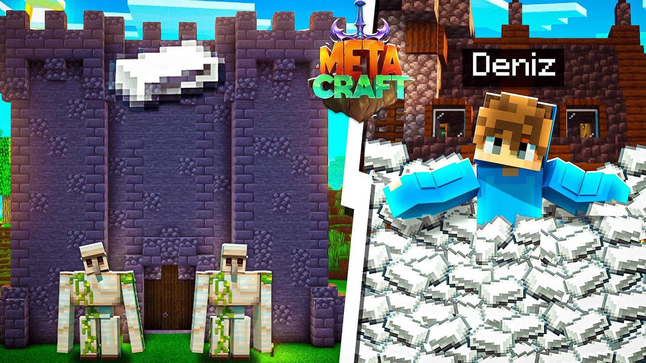 بهترین خونه و آیرون فارم متاکرفتو ساختم - MetaCraft SMP e3 - YouTube