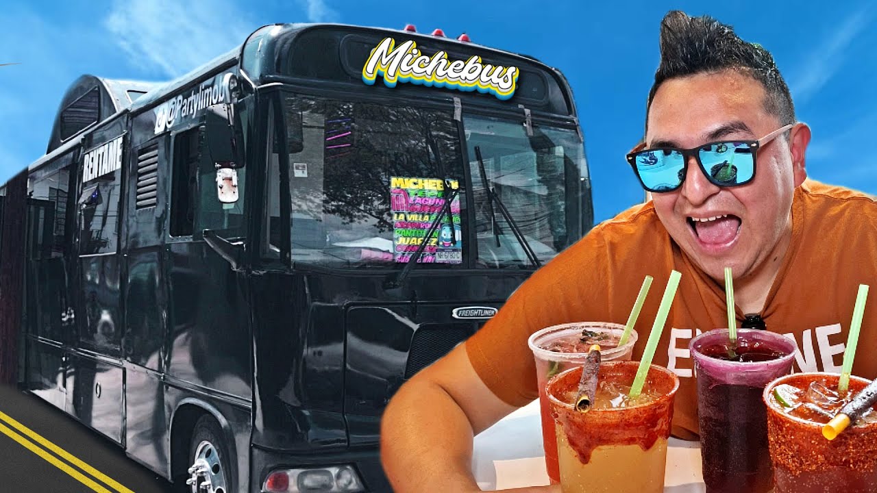 ¡El Michebus existe! 🚌 y lleva a grupos de personas a visitar Micheladas de Barrio a bordo