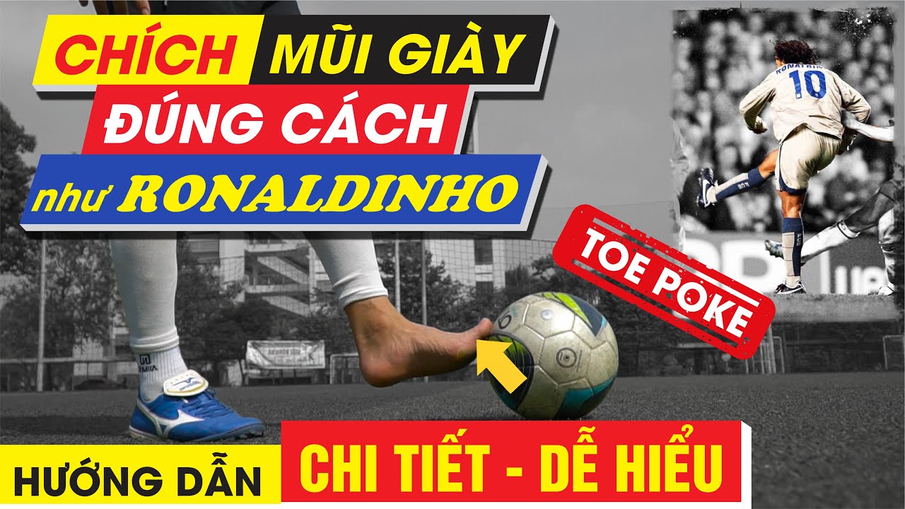 [KỸ THUẬT BÓNG ĐÁ]: KỸ THUẬT CHÍCH MŨI GIÀY NHƯ RONALDINHO | ĐẠI NEYMAR | NEYMARSPORT