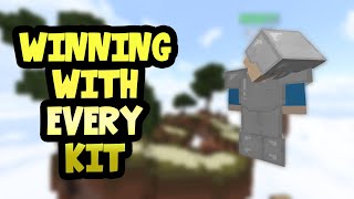 winning with EVERY kit - hypixel ranked skywars