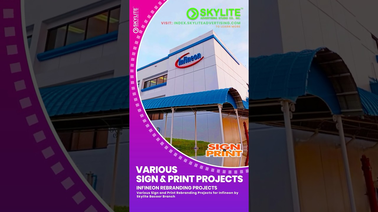 Infineon Rebranding Metal Sign 