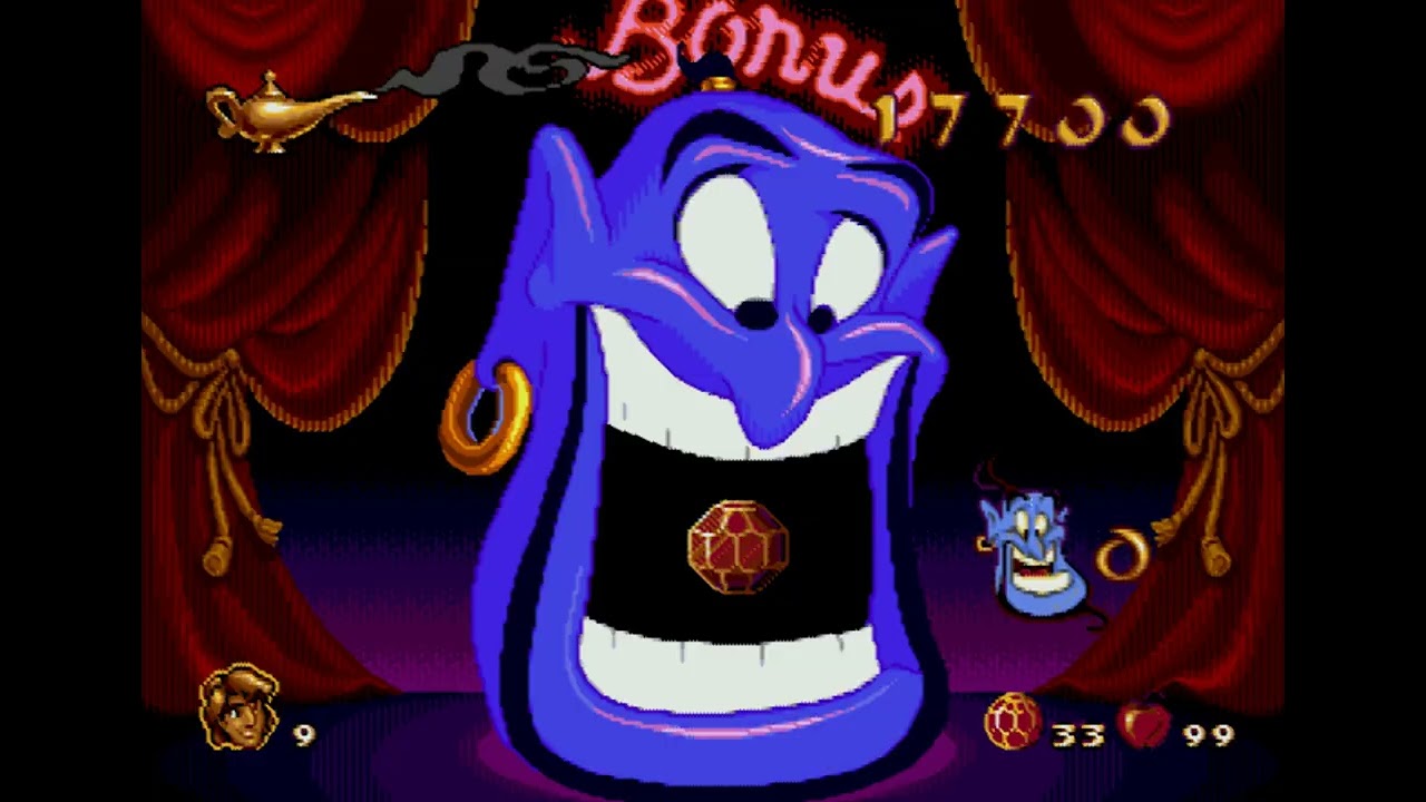 Папа проходит Aladdin на Sega Mega Drive