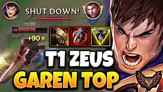 T1 Zeus Garen vs Jayce [ TOP ] Korea Grandmaster Patch 14.2 ✅