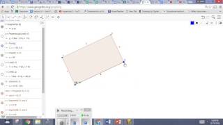 Rectangle Construction and Save in Geogebra