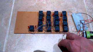 Modulo 12 counter and clock dividers made from relays