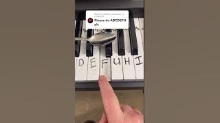 😡 ABCDEFU Piano Tutorial 😡 #Piano #shorts
