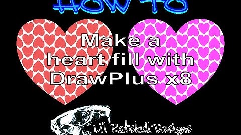 DrawPlus Tutorial Video - How To Make a Heart Fill / Step by Step