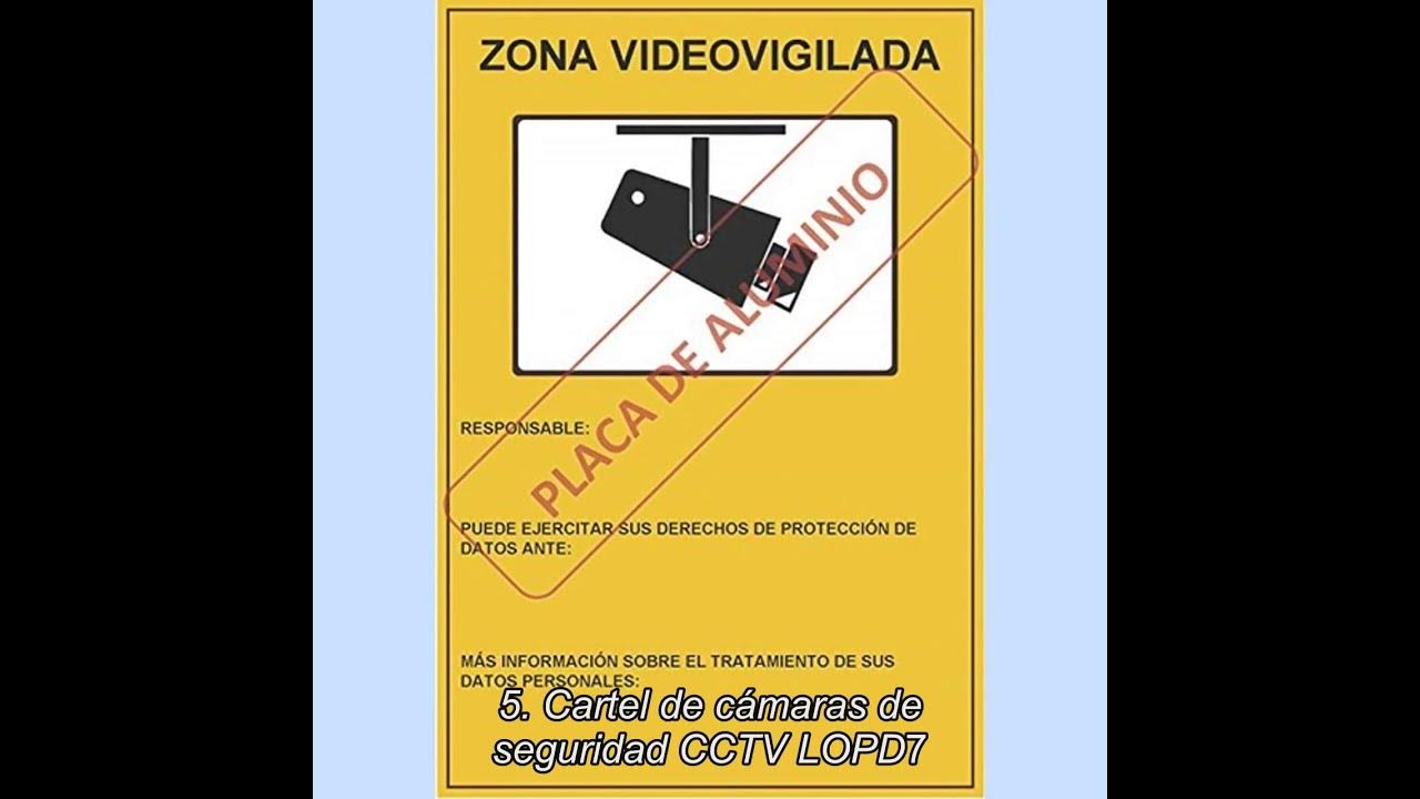 Debe haber cartel indicativo de cámaras en la finca de la comunidad de  vecinos? 