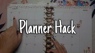 Planner Hack for Getting Full Boxes for the Months and Days with Six Weeks