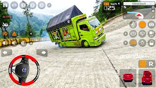 Truck with a Load of Chilies Swerving and Canter Can Almost Not Climbing the Hill l Mod Bus Simul... screenshot 4