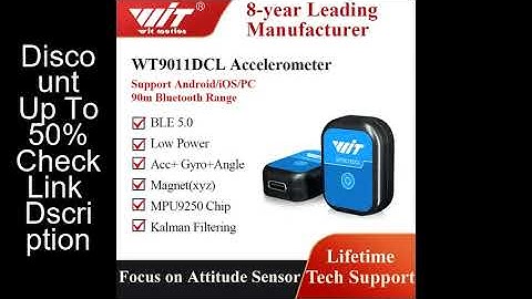 WitMotion WT9011DCL-BT50 Bluetooth 5.0 Accelerometer Gyroscope Angle Sensor Electronic Compass Magne