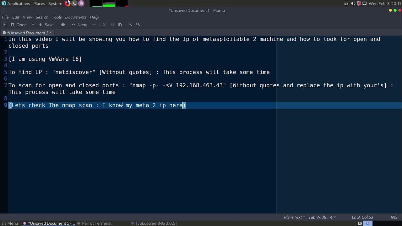 1 FINDING IP ADDRESS AND SCANNING FOR OPEN AND CLOSED PORTS IN LINUX