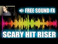 Royalty Free Scary Hit Riser Sound Effect. Copyright Free