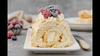 Set Your Summer Dessert Table With a Berry Roulade that is Elegant, Yet Easy!