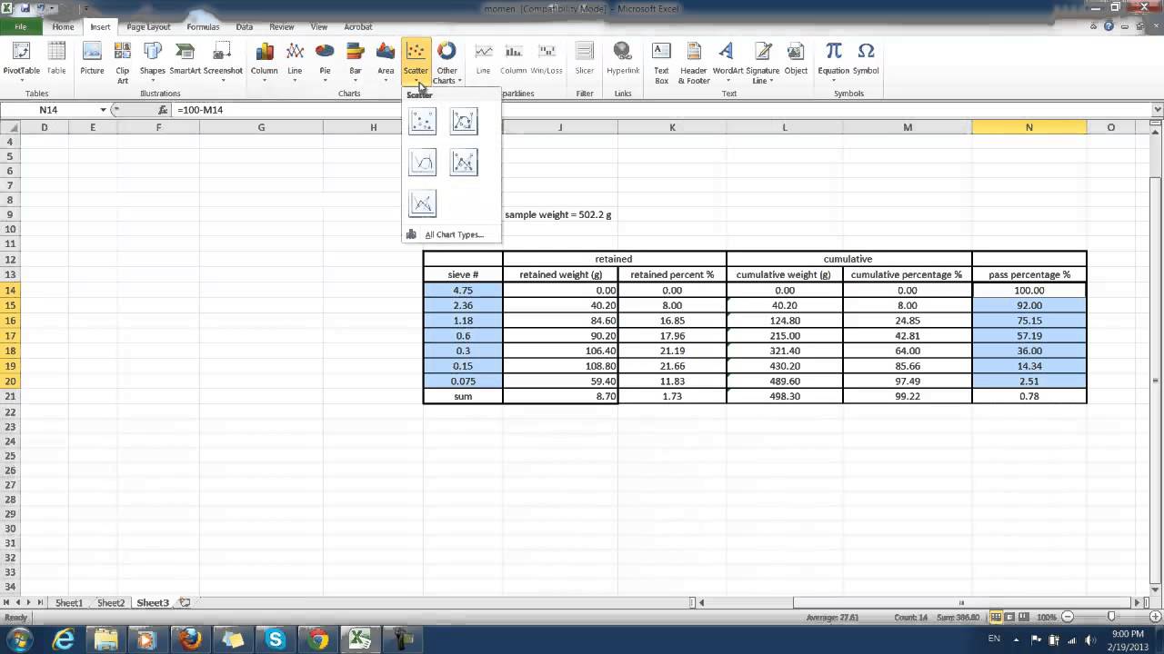 Sieve Size Chart Diamond