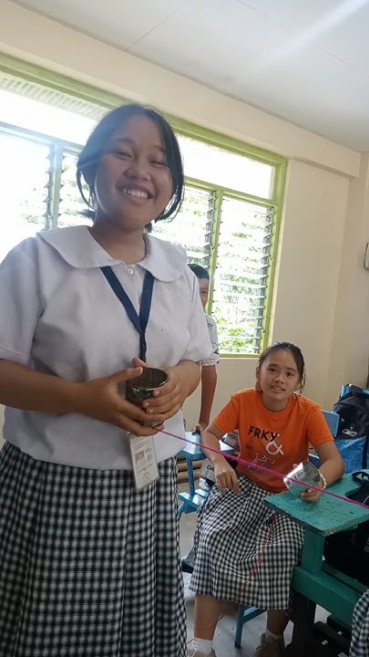 TIN CAN & STRING PHONE, SCIENCE IS FUN #science #scienceproject #grade7