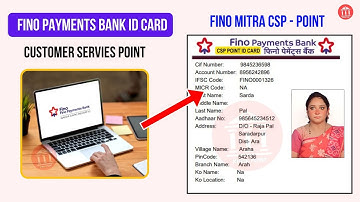 Fino Payments Bank Csp Banking Id Card|How To Make Fino Mitra CSP Payments Identity Card|Kiosk Point