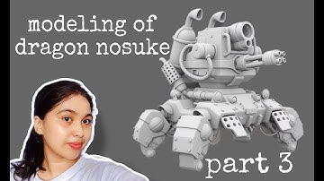 3D Dragon Nosuke Modeling PART 3 in MAYA  #autodesk  #3dmodeling