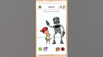Brain Test All Star Level 54 Answer | Stop the evil robot