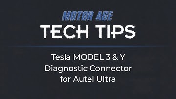 Tech Tip: Tesla Model 3 and Y Diagnostic Connector for Autel Ultra