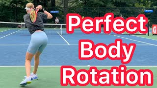 How To Get Perfect Hip Rotation (Tennis Forehand & Backhand)