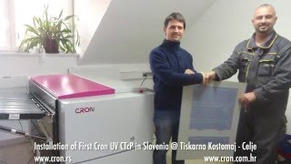 Installation Of First Cron Uv Ctcp In Slovenia Tiskarna Kostomaj - Celje