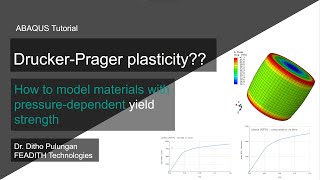 How to use pressuredependent DruckerPrager plasticity in ABAQUS for polymer plasticity