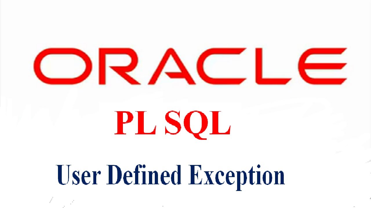 Declare user. Except SQL. Exception лого. The exceptions.