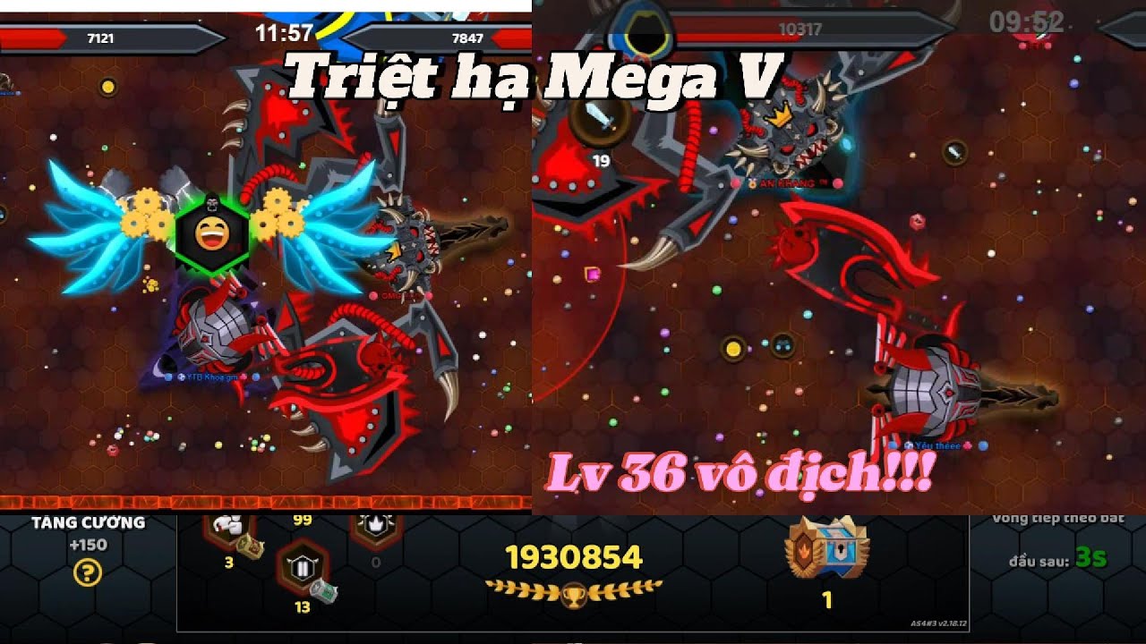Evowars.io Bá vương Lv 36!! Cân hết toàn bộ Mega trong map để lấy 2m, nhưng lại có kết thảm.