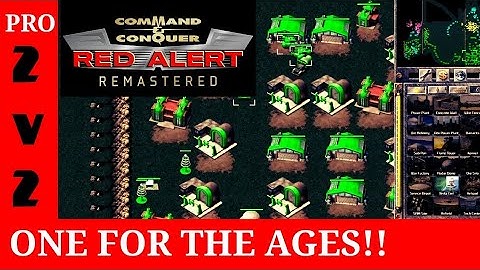 C&C Red Alert multiplayer match. 2 on 2 PRO, ONE FOR THE AGES!!!! Red Alert 1 Gameplay