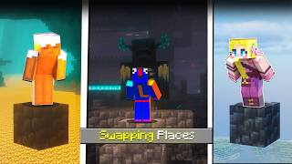 Minecraft Race But We Swap Places