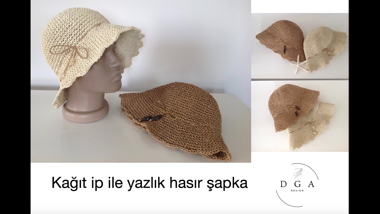 100 gr. ip ve sık iğne ile harika şapka / Great hat with 100 gr. yarn and single Crochet #crochet