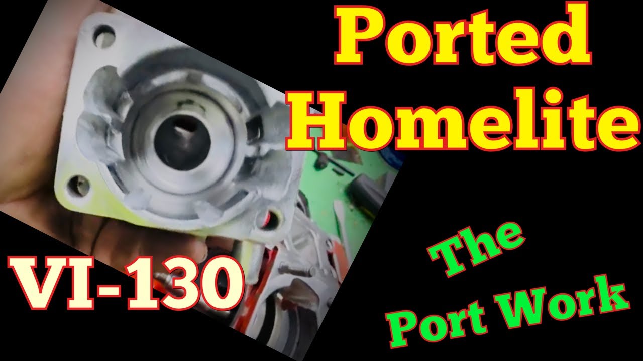 Ported Homelite Chainsaw VI130! Port Work And First Start! We Got
