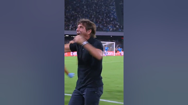 Conte's reaction to Napoli's first goal is wild 🔥